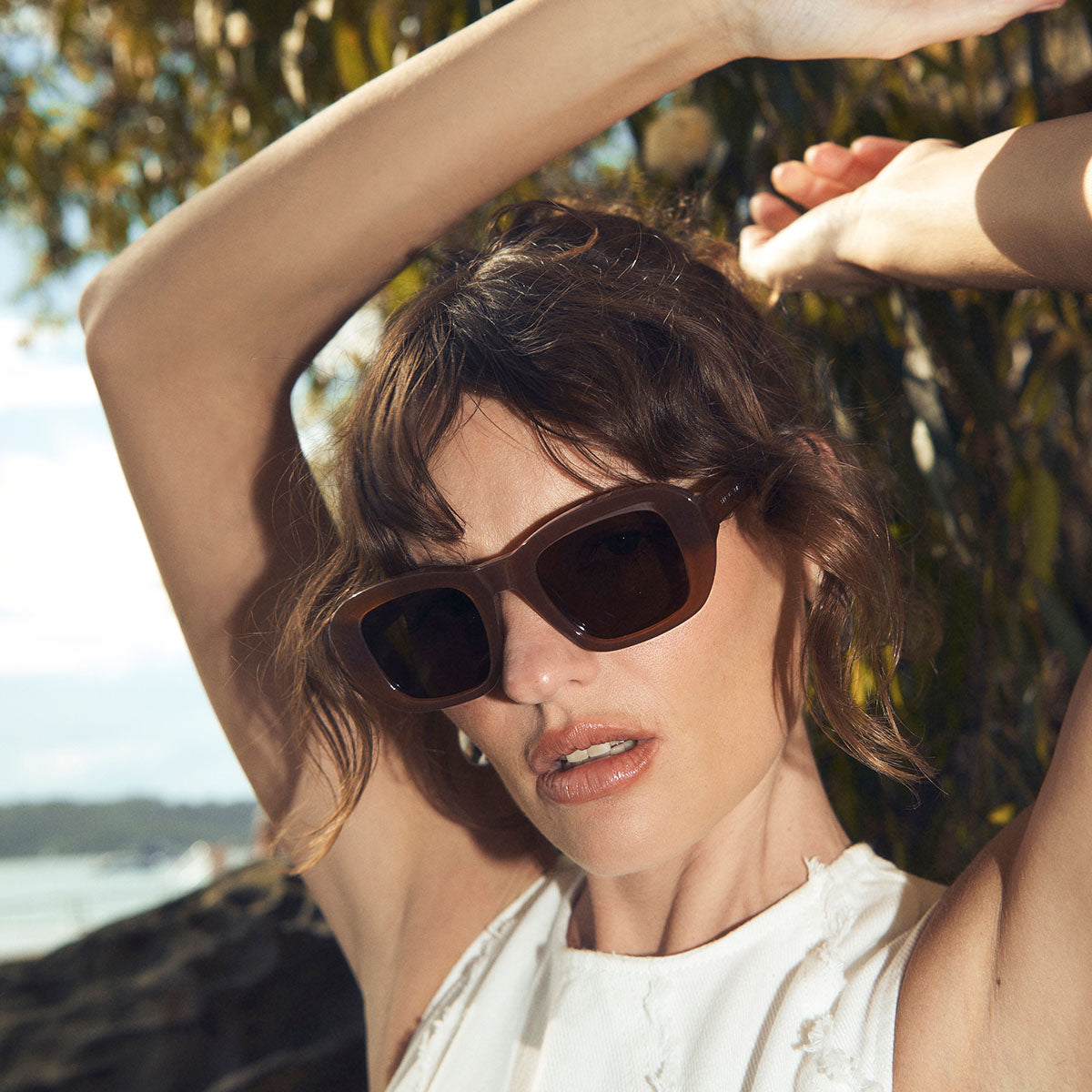 Status Anxiety Cascade Sunglasses Brown