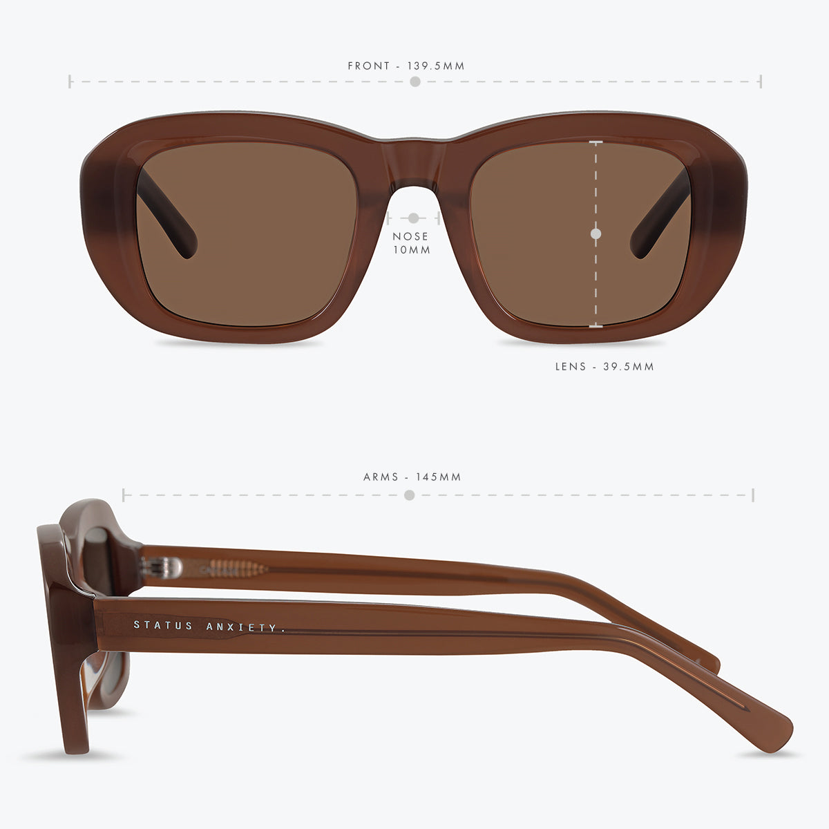 Status Anxiety Cascade Sunglasses Brown
