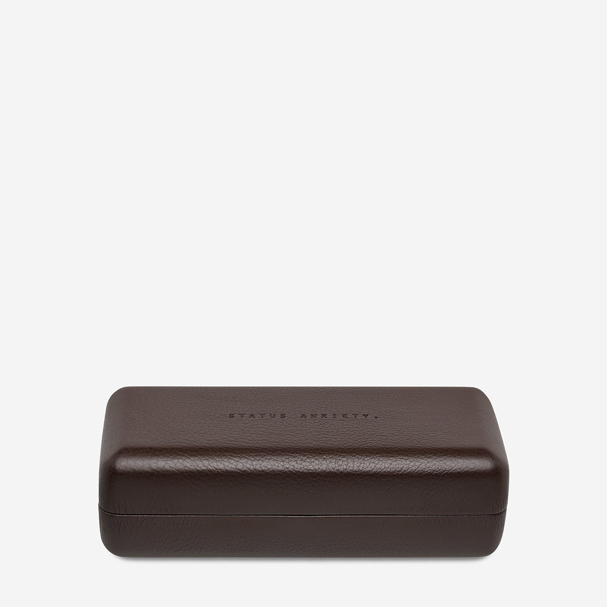 Status Anxiety Run To The Sun Leather Sunglasses Case Cocoa