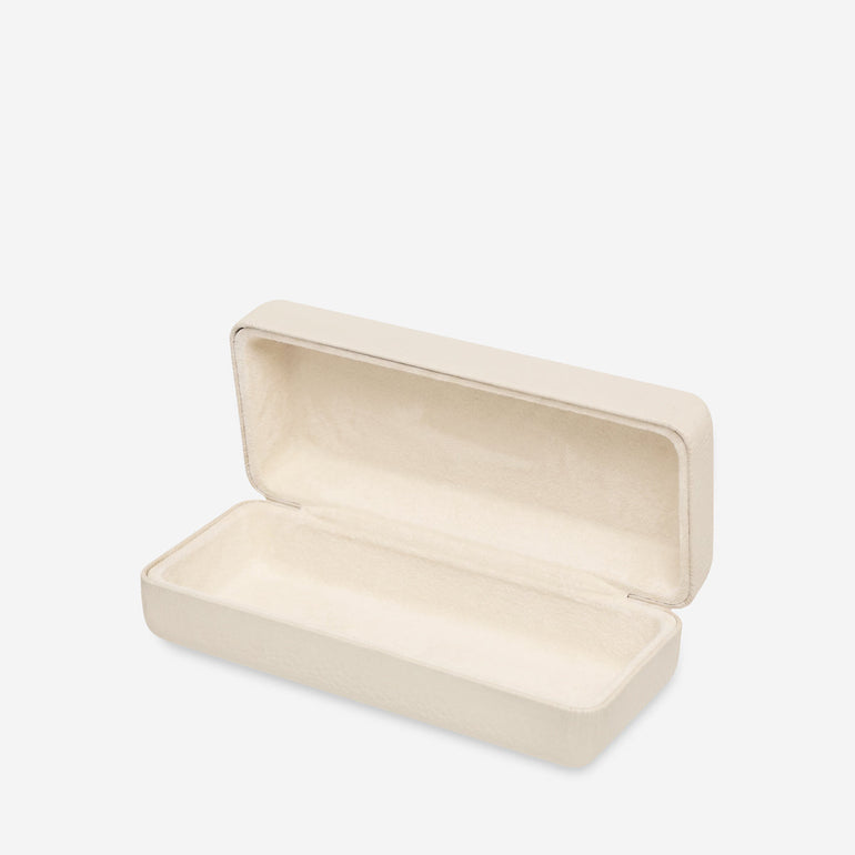 Status Anxiety Run To The Sun Leather Sunglasses Case Oat