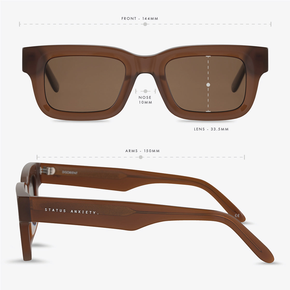 Status Anxiety Disorient Sunglasses Brown