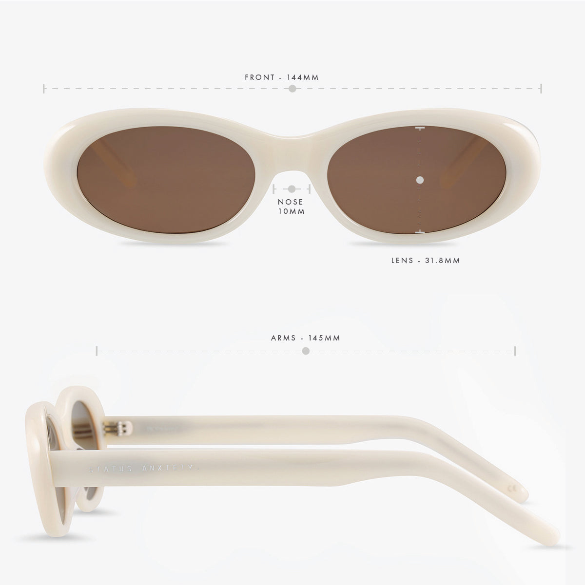Status Anxiety Dopamine Sunglasses Bone