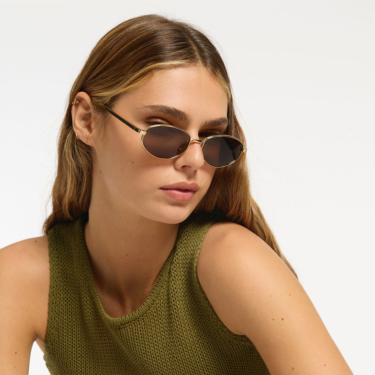 Status Anxiety Enigma Sunglasses Gold