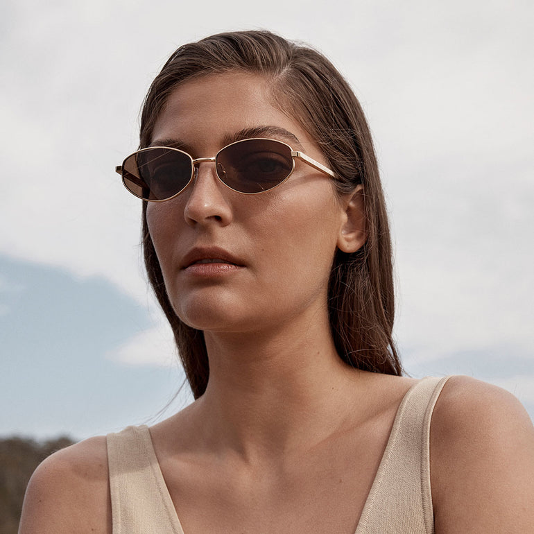 Status Anxiety Enigma Sunglasses Gold