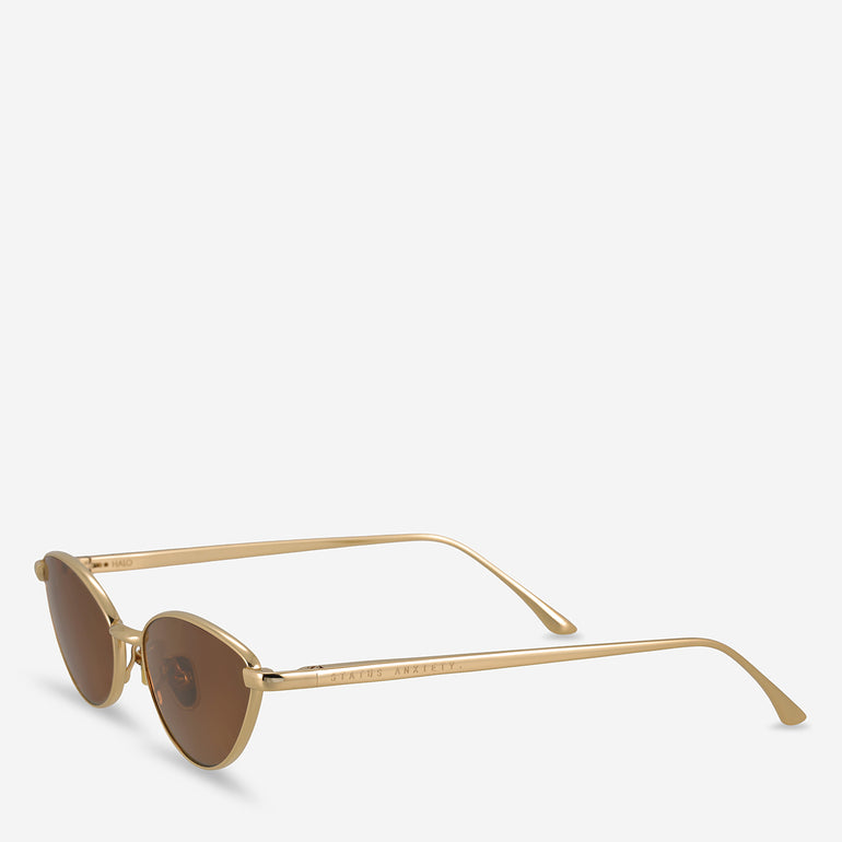 Status Anxiety Halo Sunglasses Gold