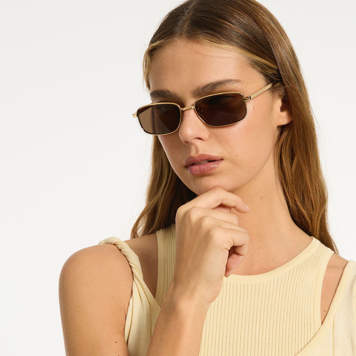 Status Anxiety Hypnosis Sunglasses Gold