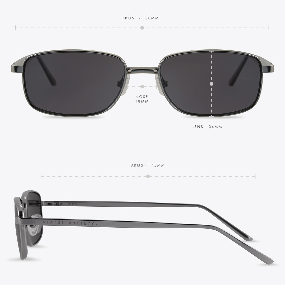 Hypnosis Sunglasses - Gunmetal