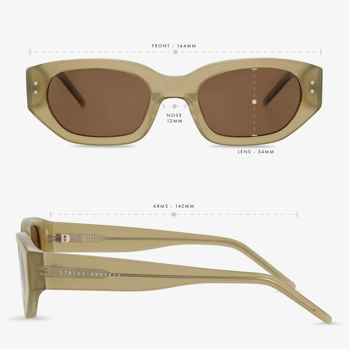 Status Anxiety Luna Sunglasses Pear