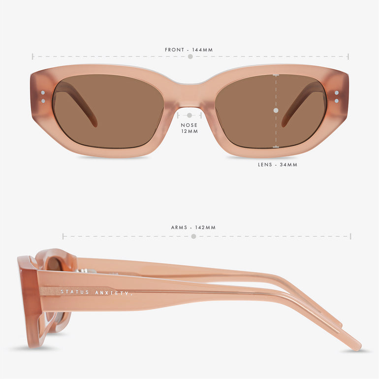 Status Anxiety Luna Sunglasses Rose