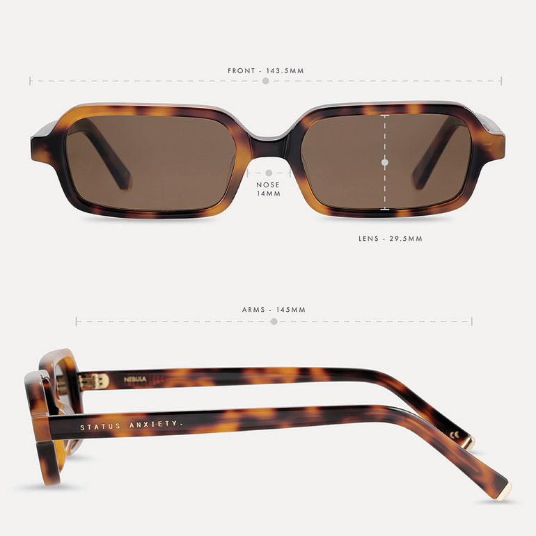 Status Anxiety Nebula Sunglasses Brown Tort