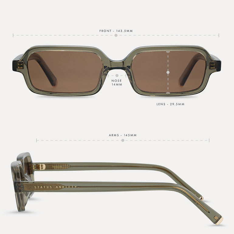 Status Anxiety Nebula Sunglasses Moss