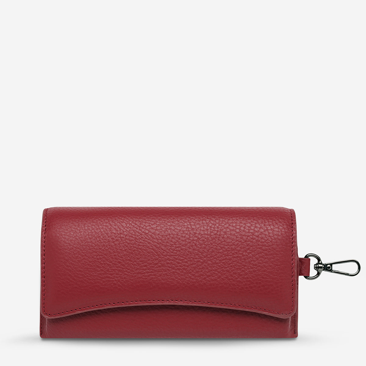 Status Anxiety ‘Into The Ether’ Leather Sunglasses Case Rouge