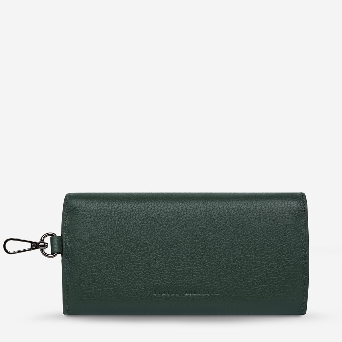 Status Anxiety ‘Into The Ether’ Leather Sunglasses Case Teal