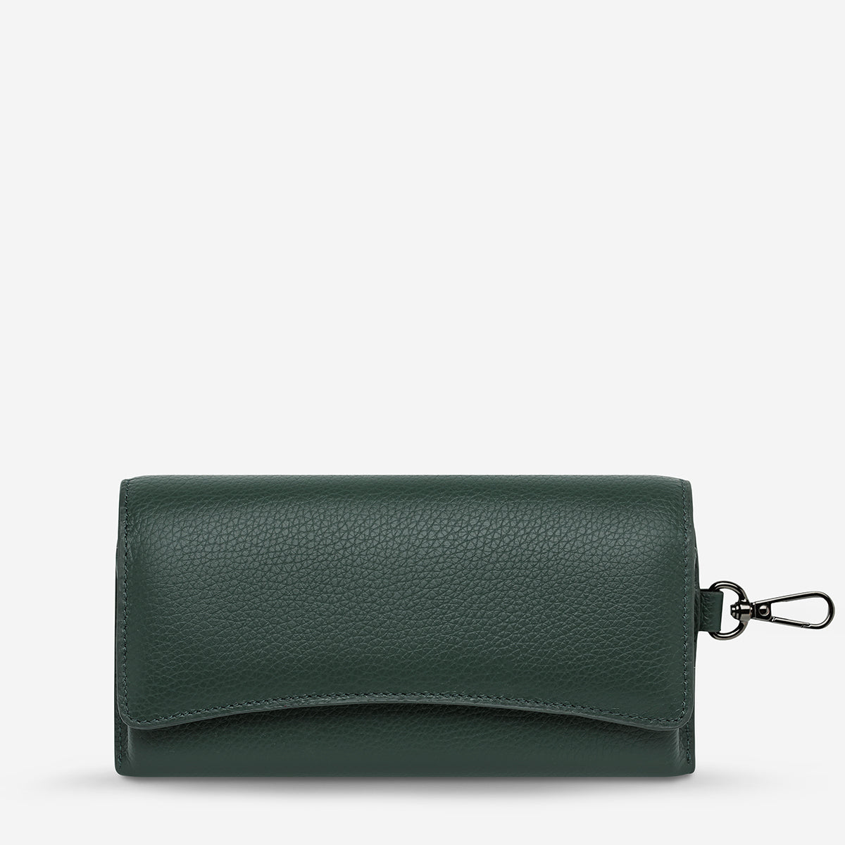 Status Anxiety ‘Into The Ether’ Leather Sunglasses Case Teal
