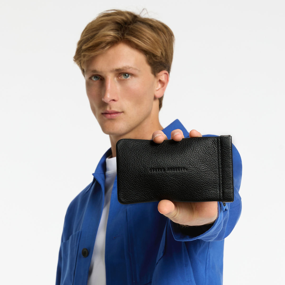 Status Anxiety Keepsake Leather Glasses Pouch Black