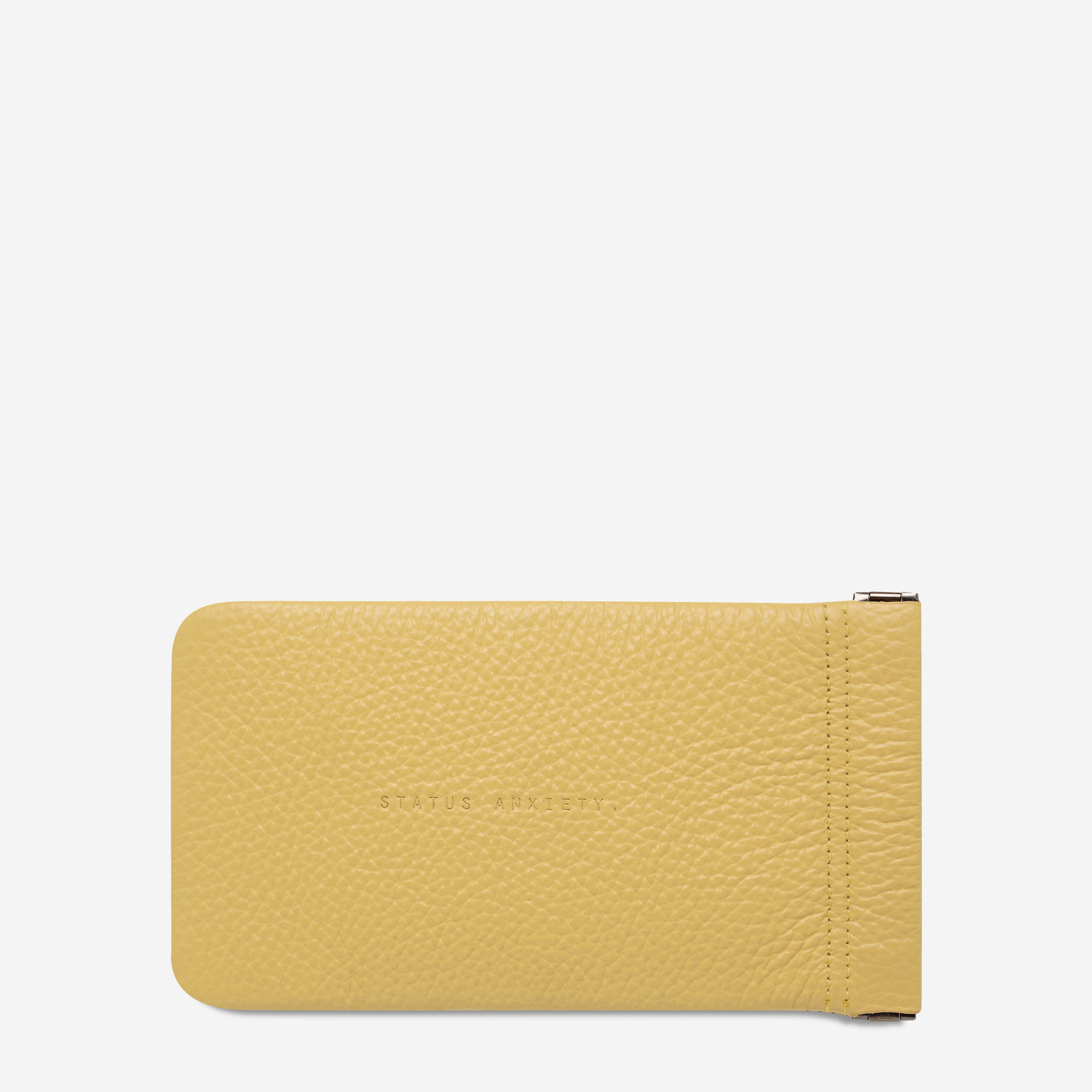 Status Anxiety Keepsake Leather Glasses Pouch Buttermilk