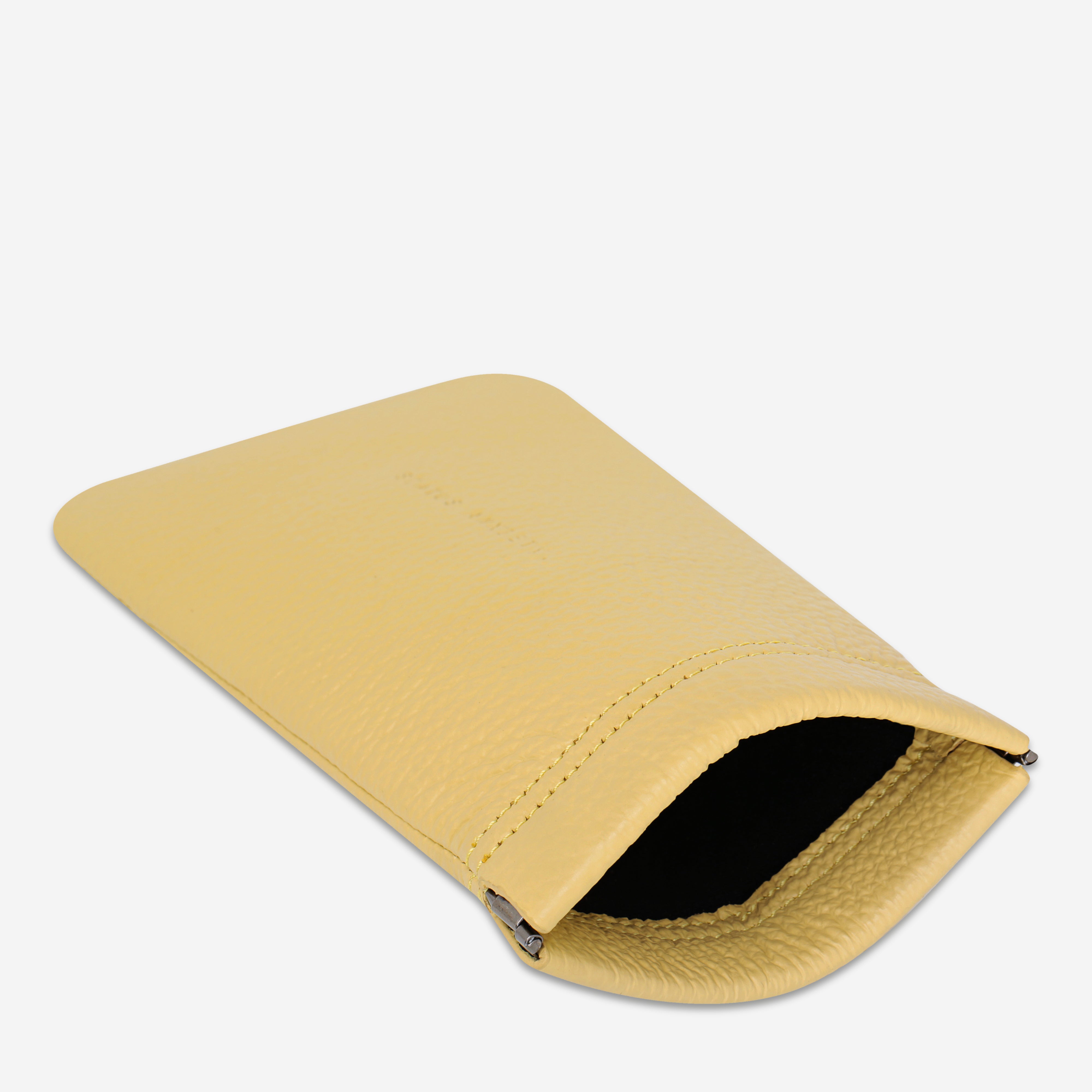 Status Anxiety Keepsake Leather Glasses Pouch Buttermilk