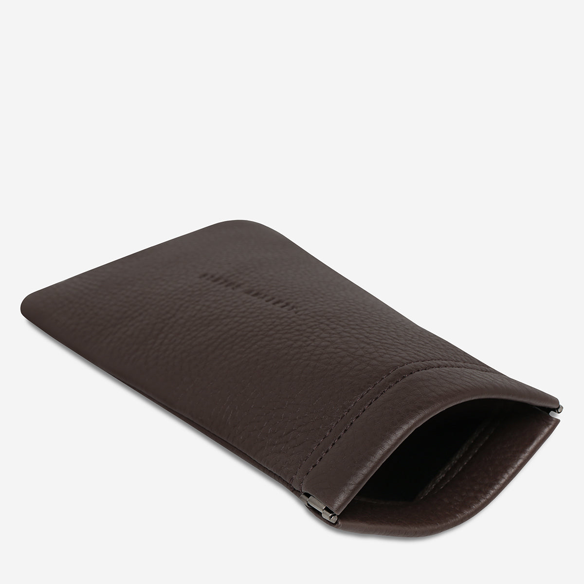 Status Anxiety Keepsake Leather Glasses Pouch Cocoa