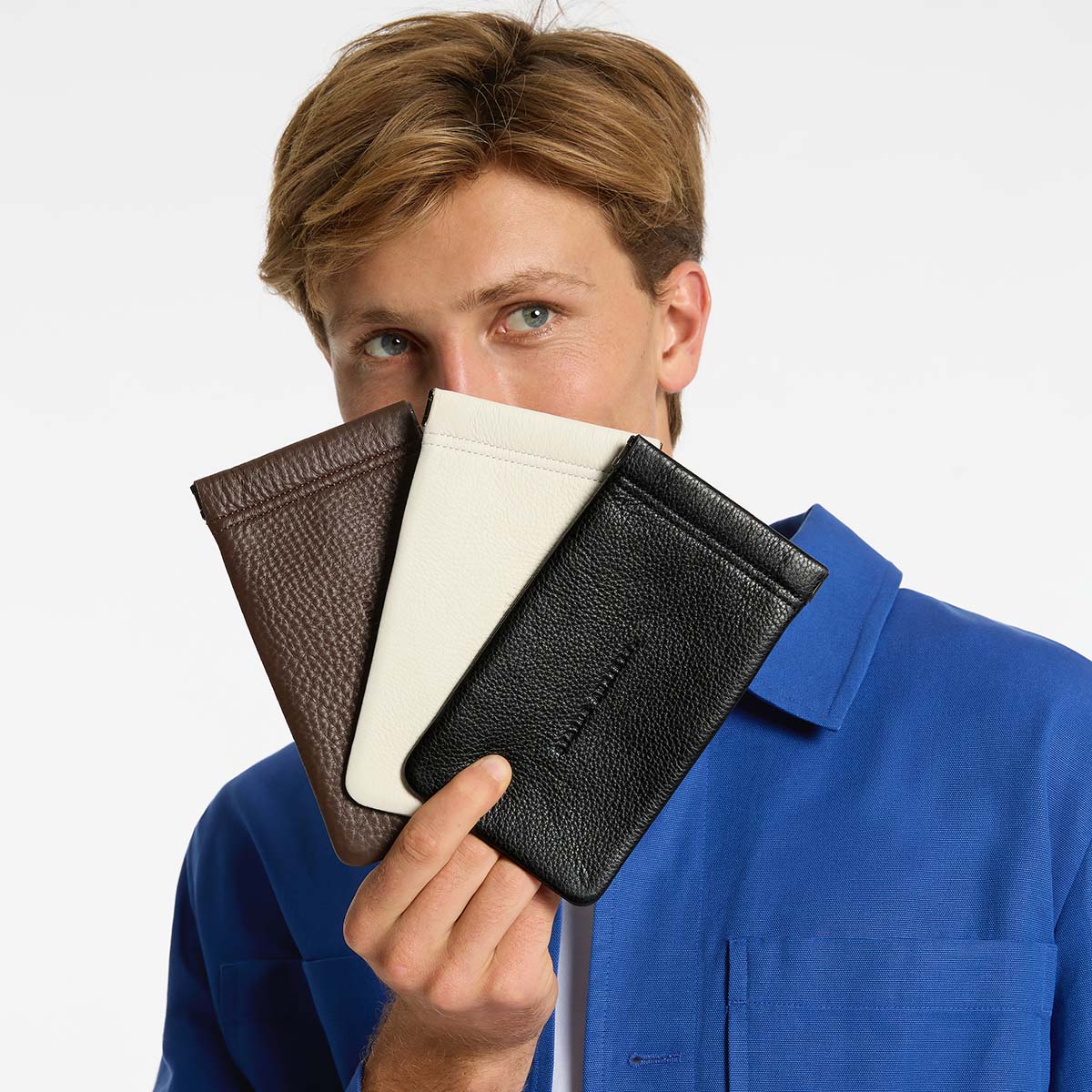 Status Anxiety Keepsake Leather Glasses Pouch Black