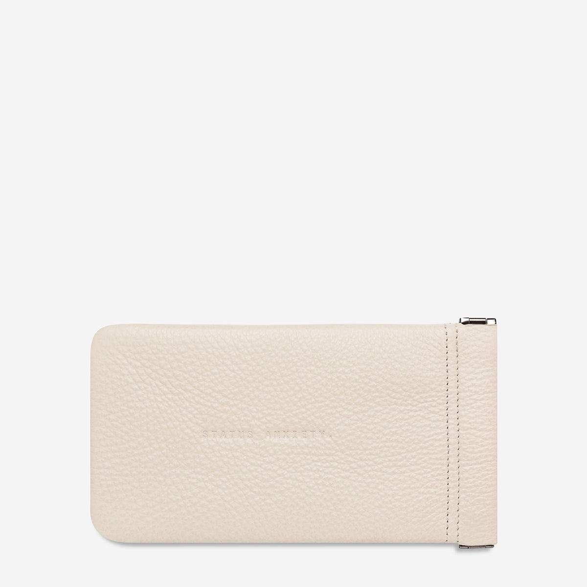 Status Anxiety Keepsake Leather Glasses Pouch Oat