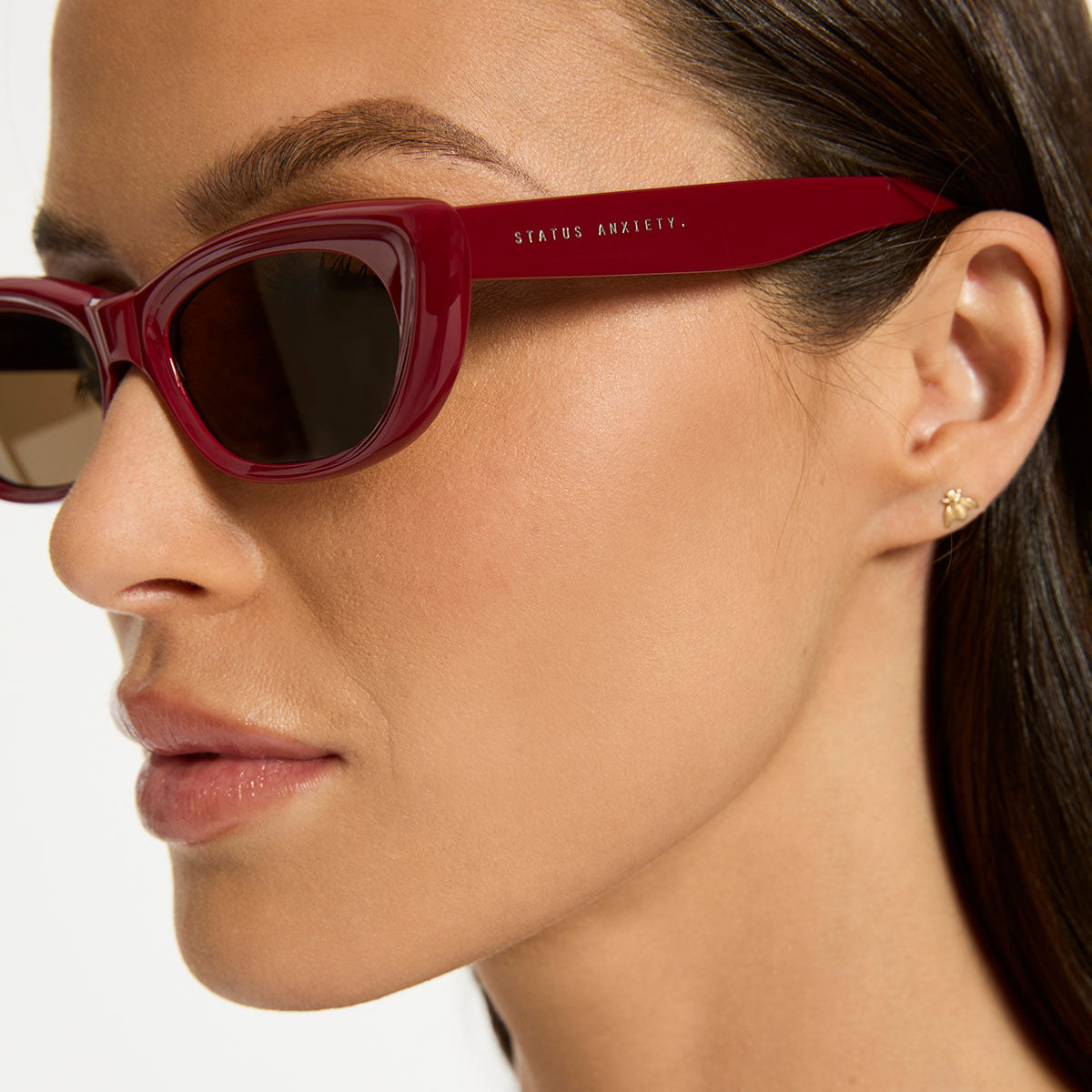 Status Anxiety Sidelines Sunglasses Cherry