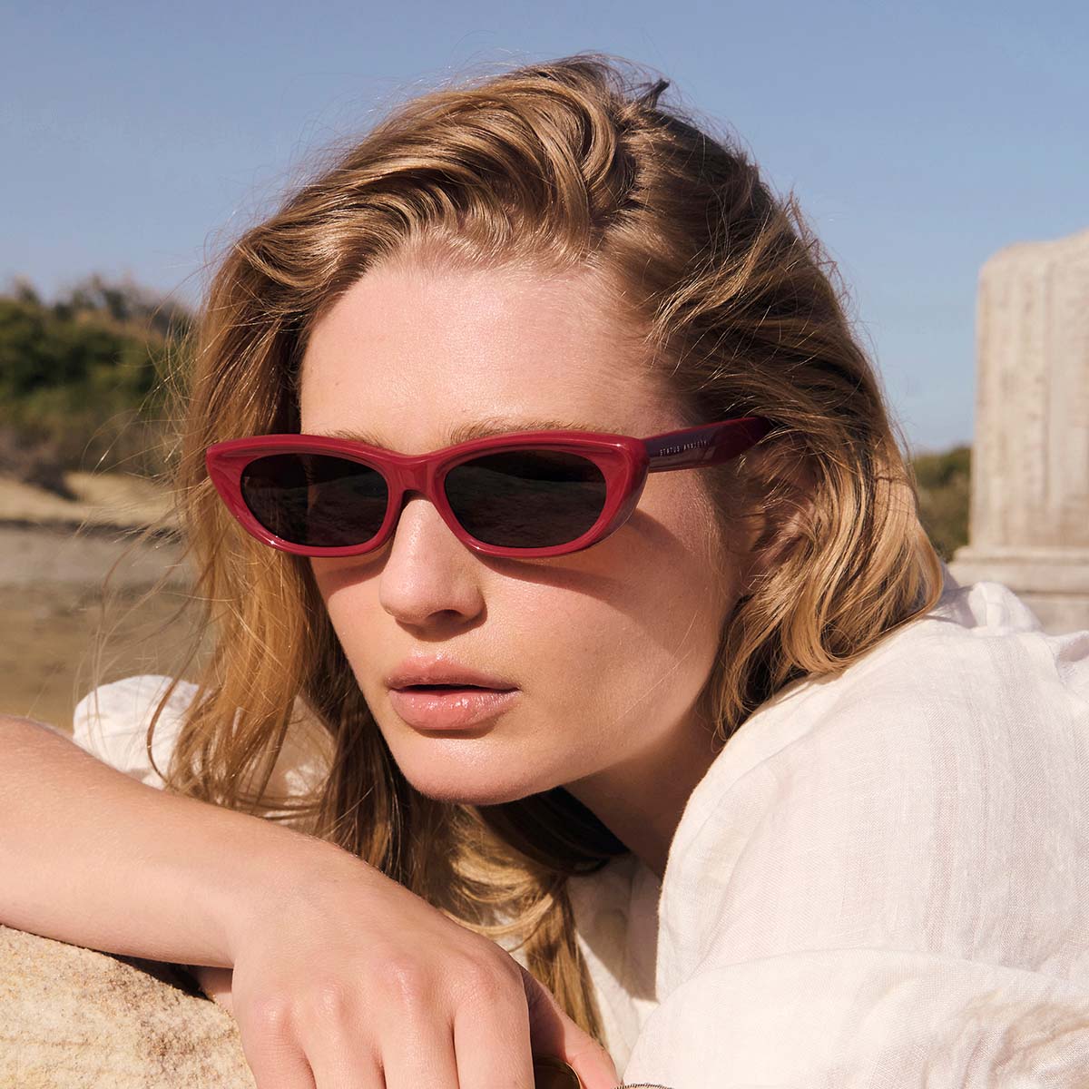 Status Anxiety Sidelines Sunglasses Cherry