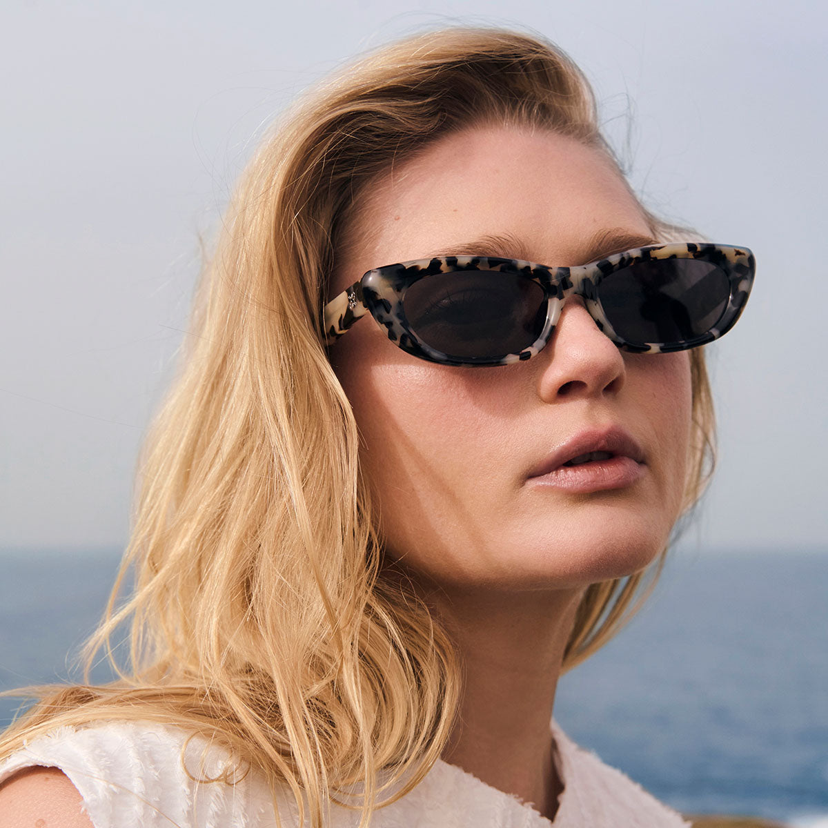 Status Anxiety Sidelines Sunglasses White Tort