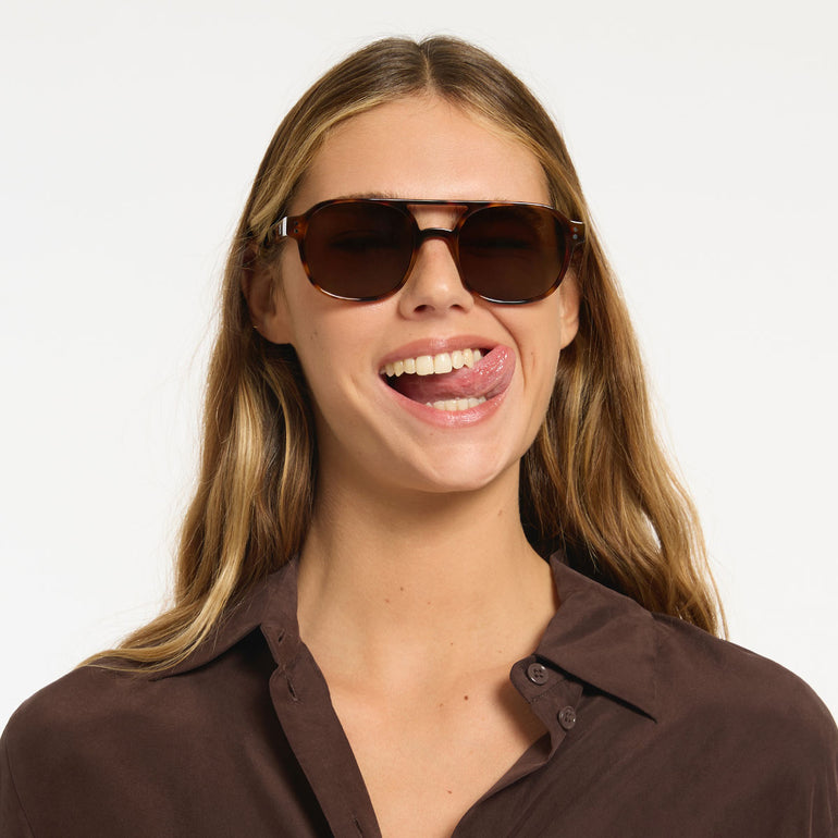 Status Anxiety Subliminal Sunglasses Brown Tort