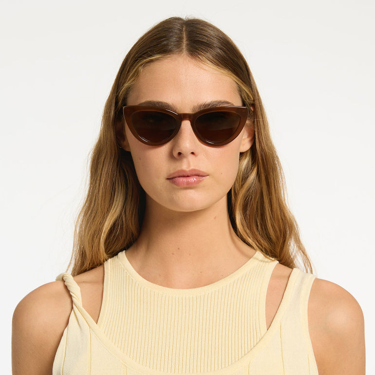 Status Anxiety Villain Sunglasses Brown