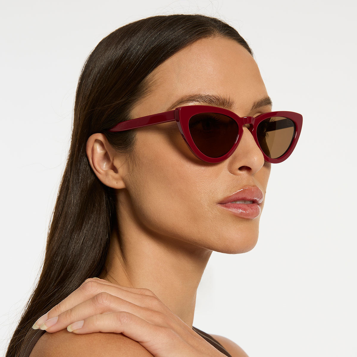 Status Anxiety Villain Sunglasses Cherry