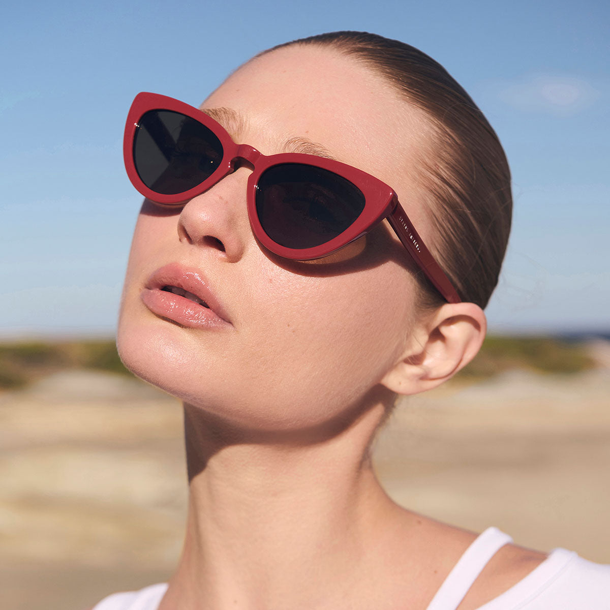 Status Anxiety Villain Sunglasses Cherry
