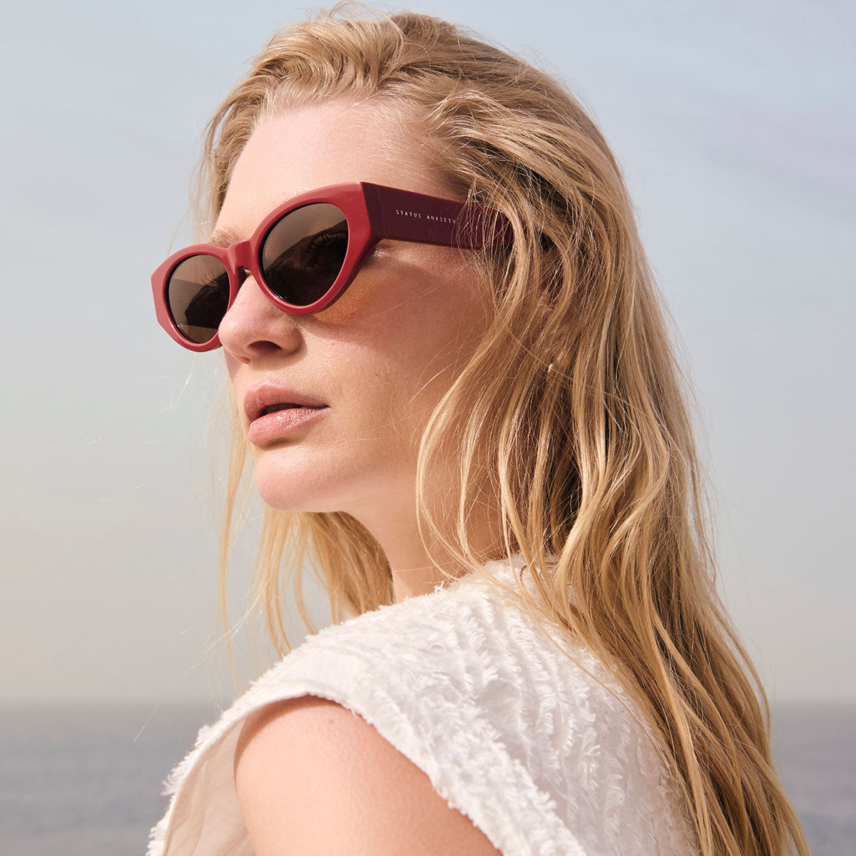 Status Anxiety Visceral Sunglasses Cherry
