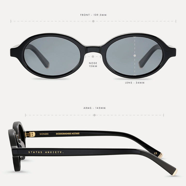 Status Anxiety Wonder Sunglasses Black