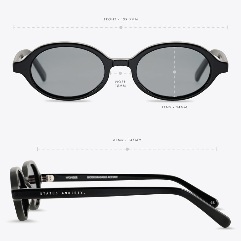 Status Anxiety Wonder Sunglasses Black