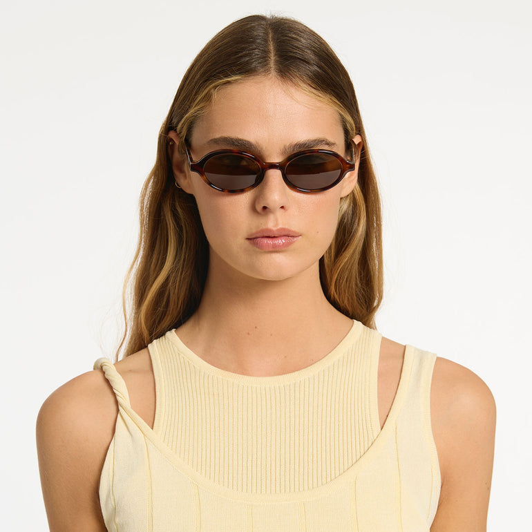 Status Anxiety Wonder Sunglasses Brown Tort