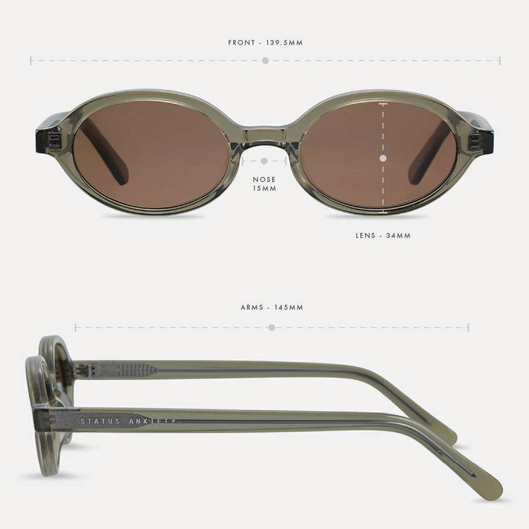 Status Anxiety Wonder Sunglasses Moss