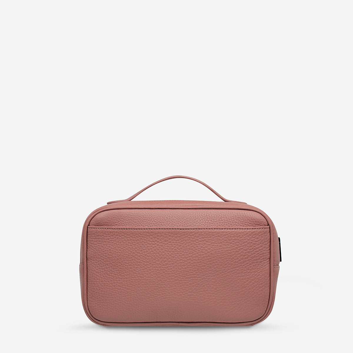 Status Anxiety Other Side Leather Toiletries Bag Dusty Rose