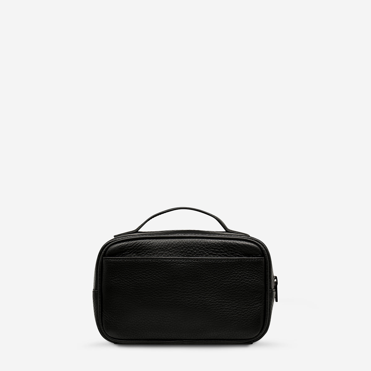 Status Anxiety Sail On Leather Toiletries Bag Black