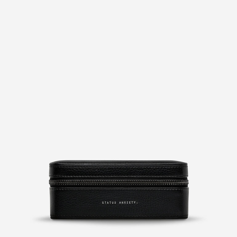 Status Anxiety Along For The Ride Leather Jewellery Case Black