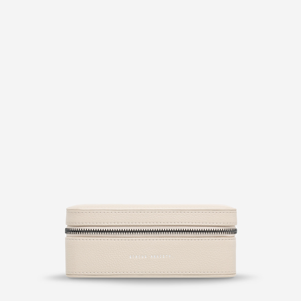 Status Anxiety Along For The Ride Leather Jewellery Case Oat