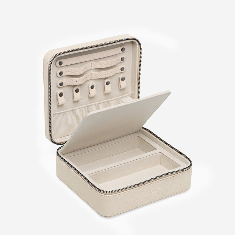 Status Anxiety Along For The Ride Leather Jewellery Case Oat