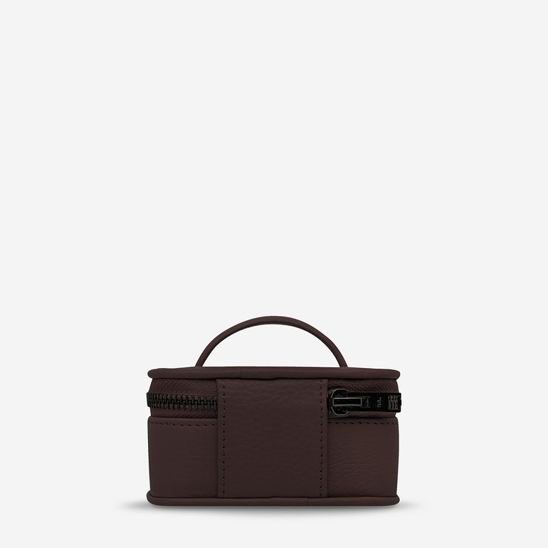 Status Anxiety Heartbreaker Leather Jewellery Case Cocoa