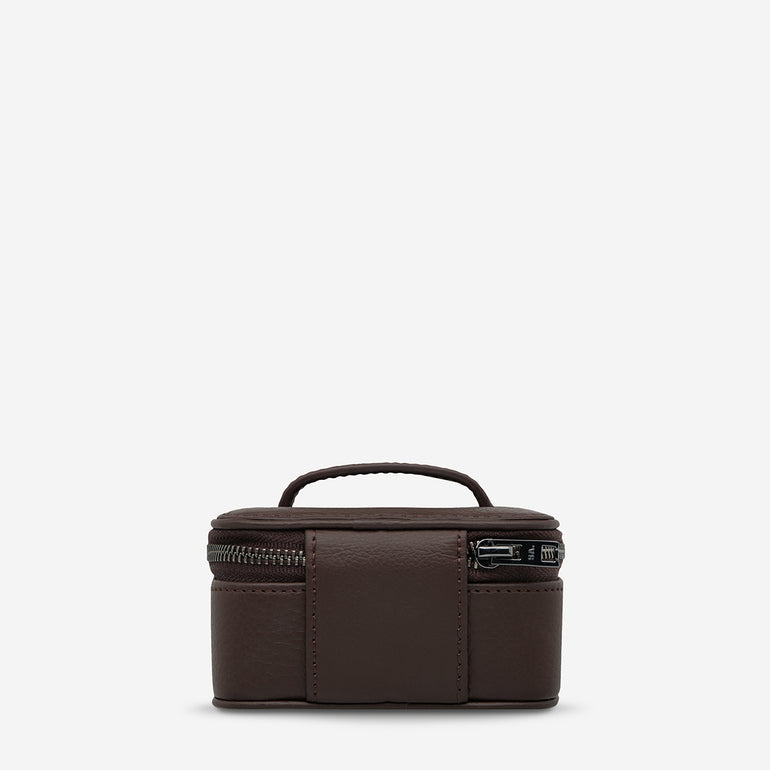 Status Anxiety Heartbreaker Leather Jewellery Case Cocoa