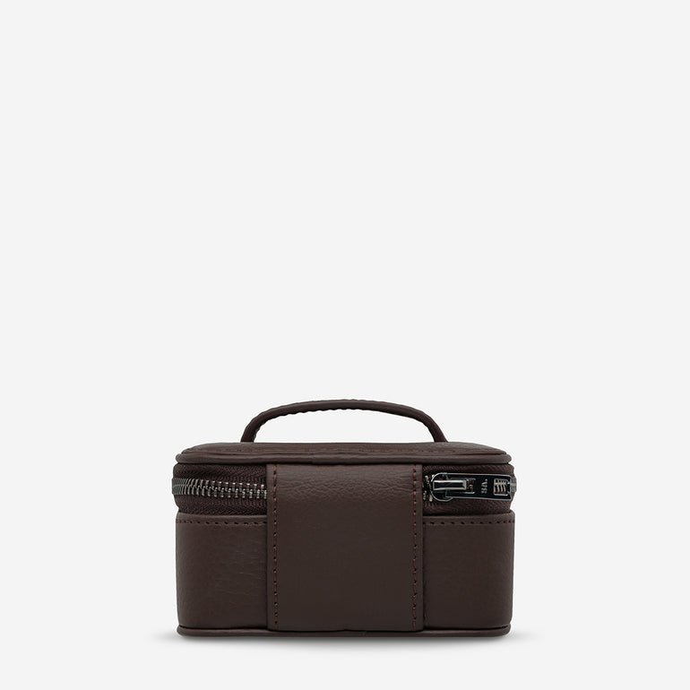 Status Anxiety Heartbreaker Leather Jewellery Case Cocoa