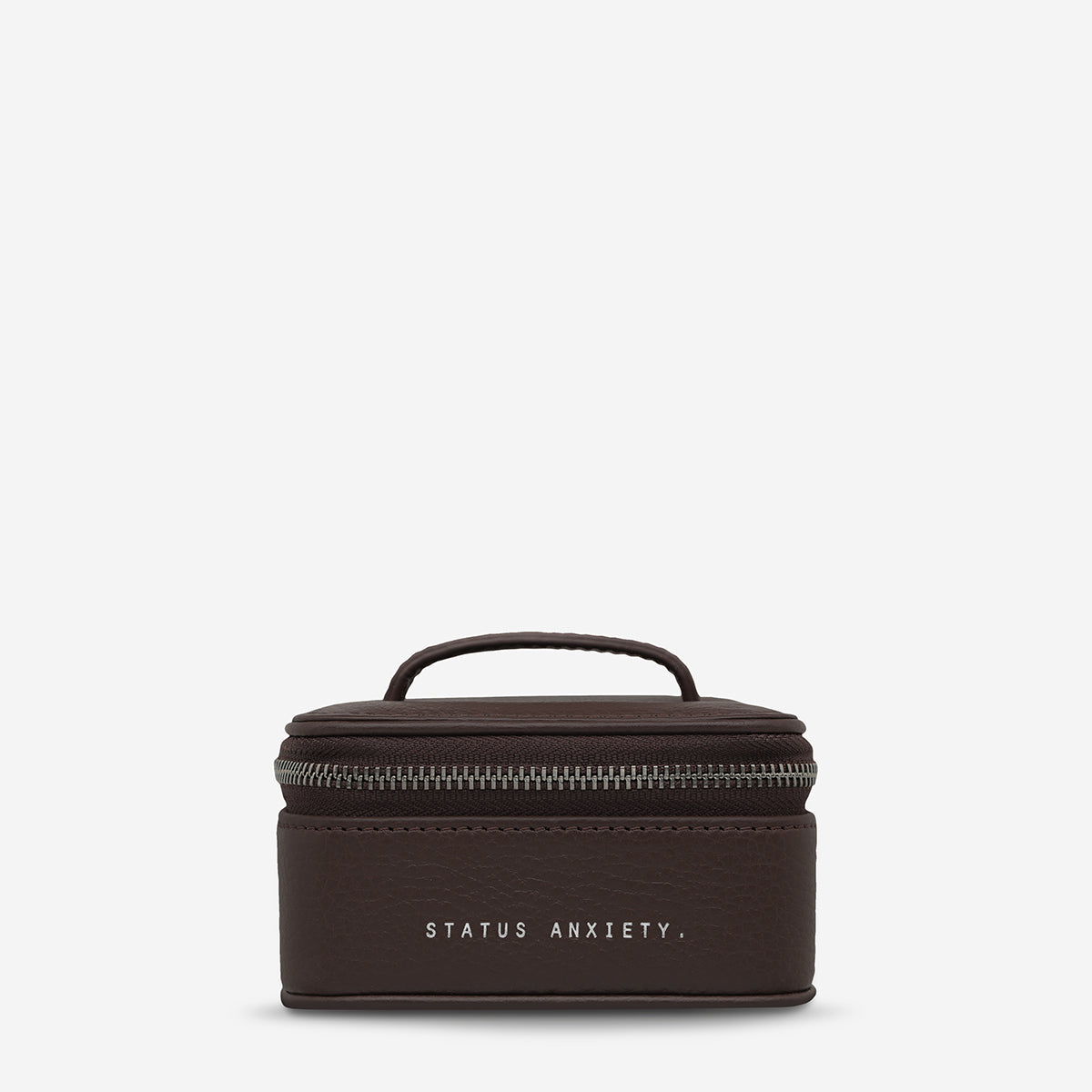 Status Anxiety Heartbreaker Leather Jewellery Case Cocoa