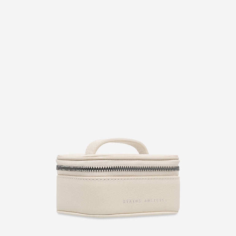 Status Anxiety Heartbreaker Leather Jewellery Case Oat