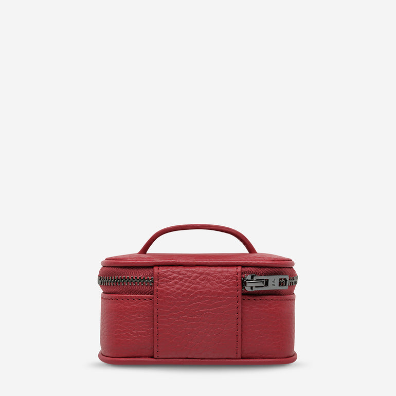 Status Anxiety Heartbreaker Leather Jewellery Case Rouge