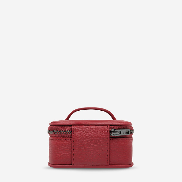 Status Anxiety Heartbreaker Leather Jewellery Case Rouge