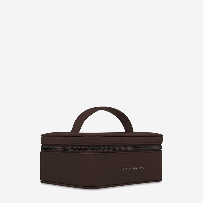 Status Anxiety Shining Armour Leather Case Cocoa