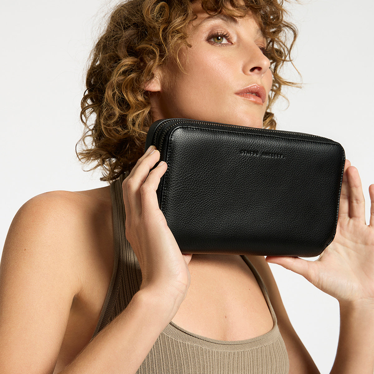 Status Anxiety Home Soon Leather Tech Case Black